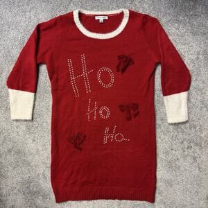 99 Jane Street Ugly Christmas Sweater Dress XL Bows Party Festive Y2K Coquette